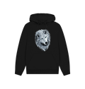 Black Printed Hoody Front