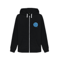 Black Zip hoody Front