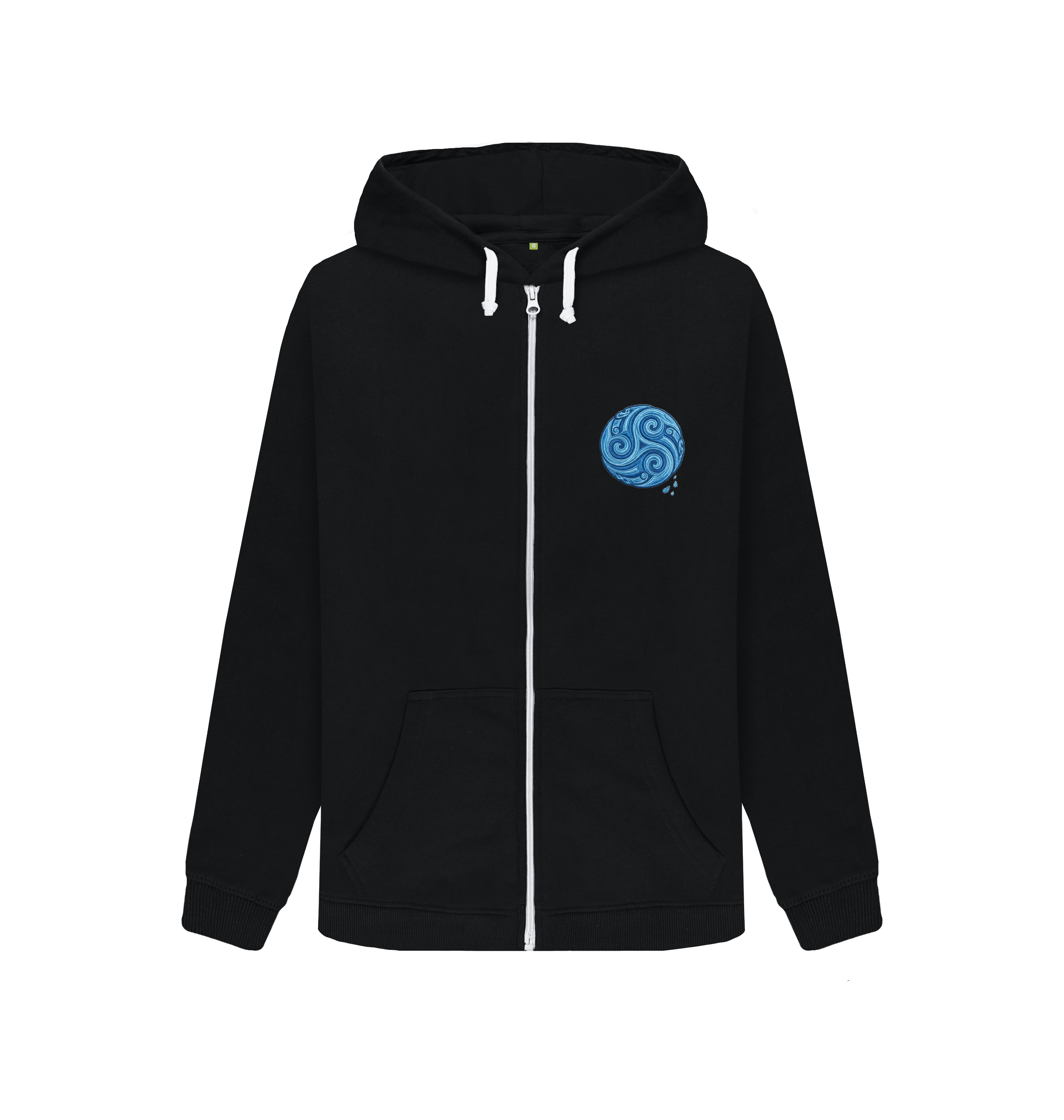 Black Zip hoody Front