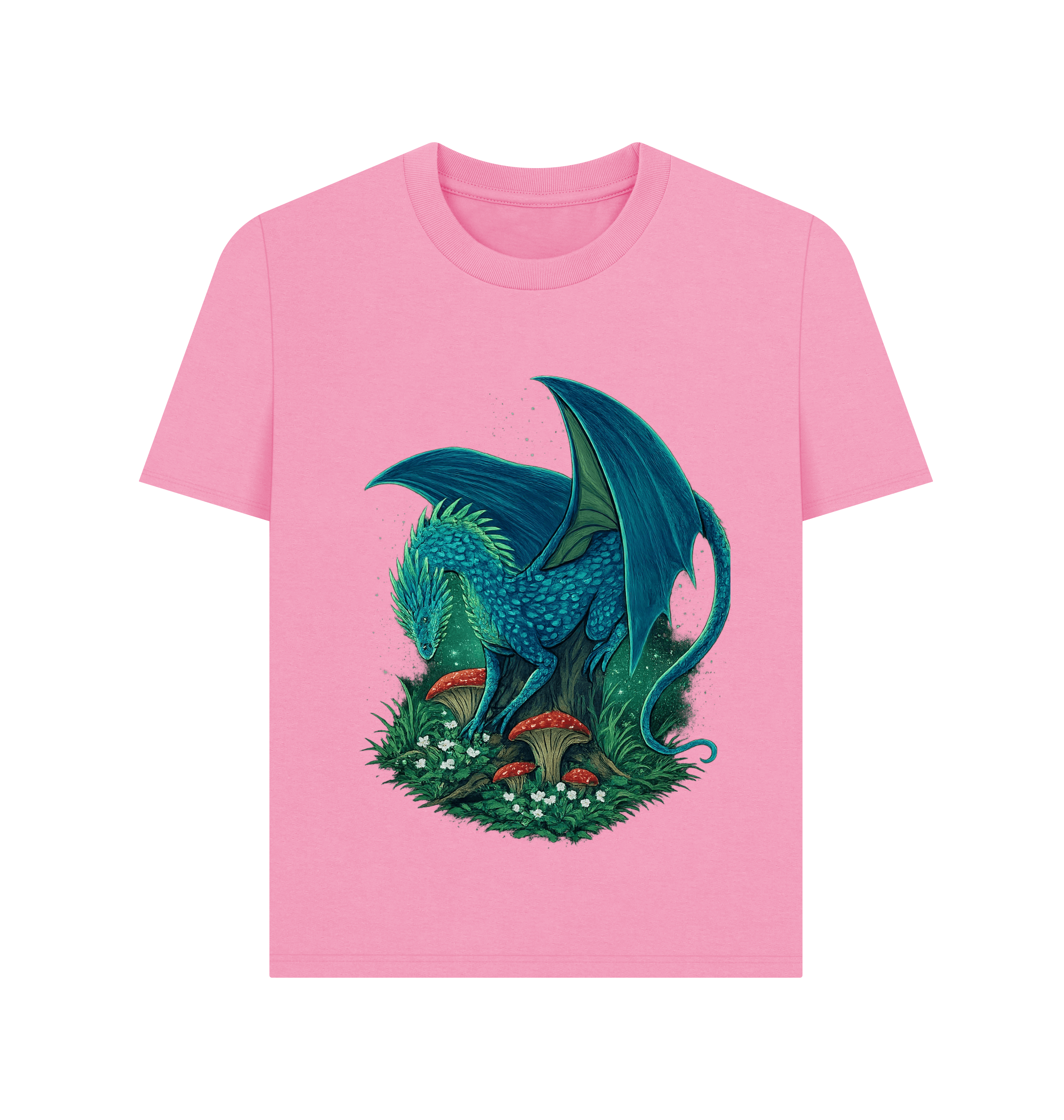 Rose Pink Printed T-shirt Front