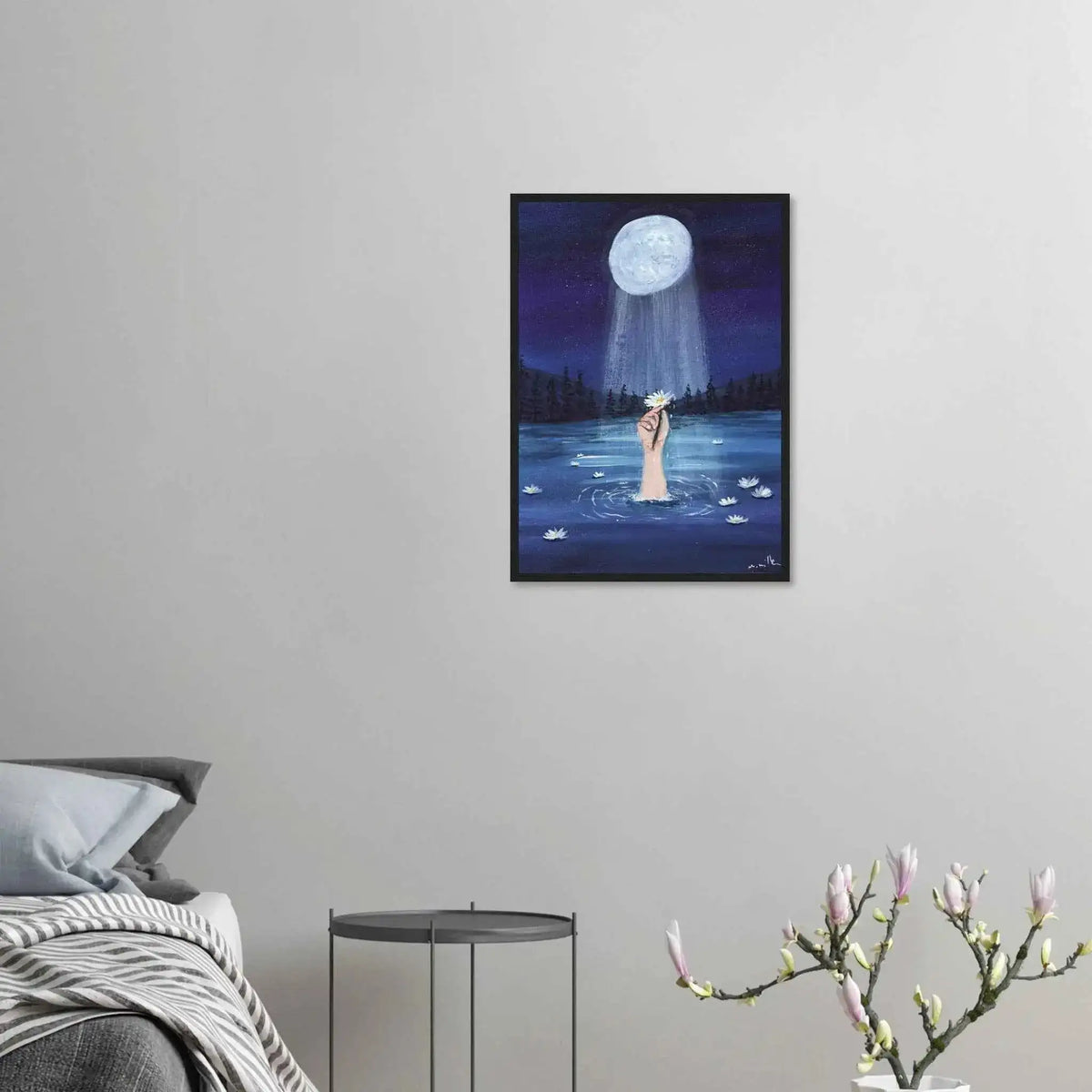 Lunar Grace - Fine Art Framed Poster