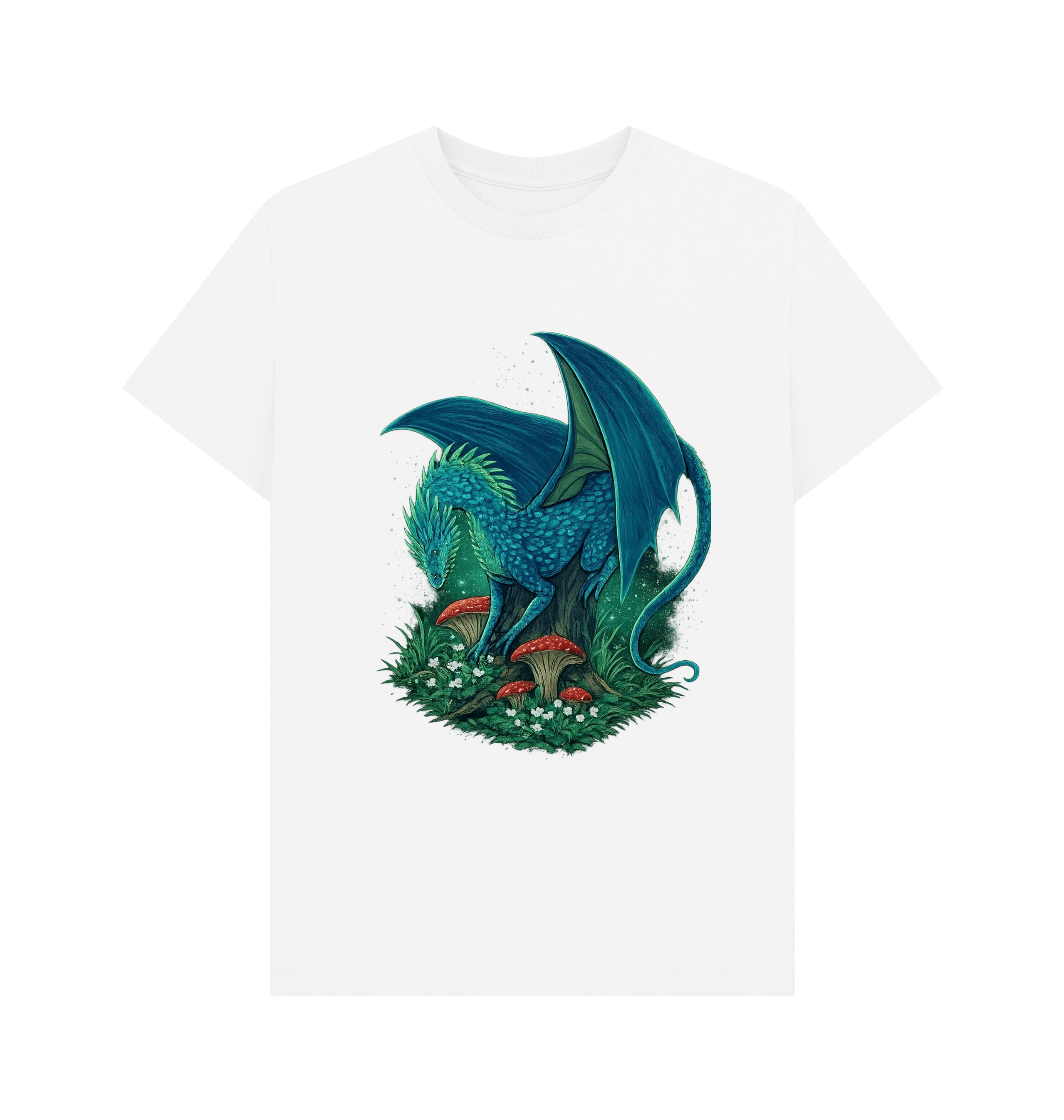 White Printed T-shirt Front