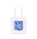 White Printed Bag Front
