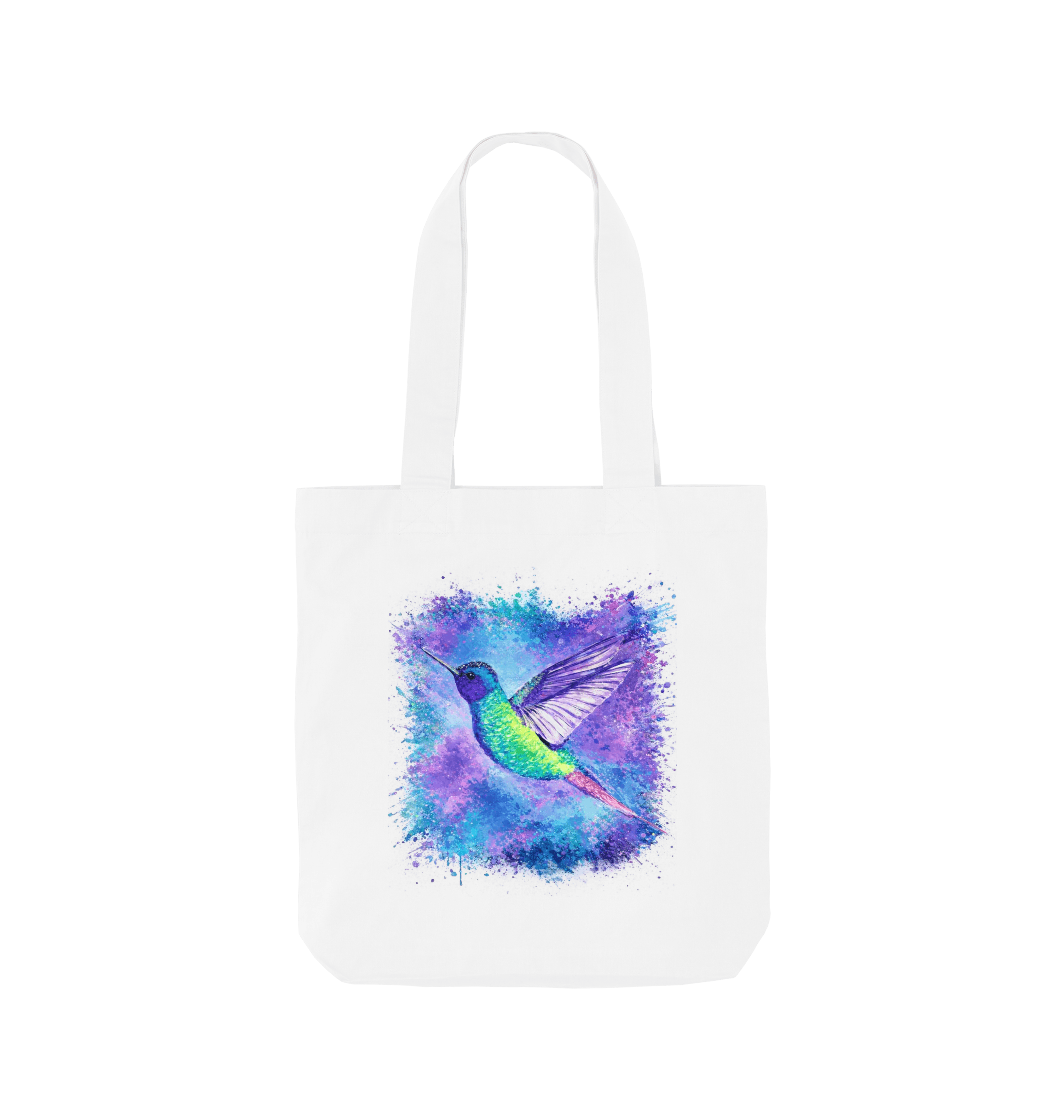 White Printed Bag Front