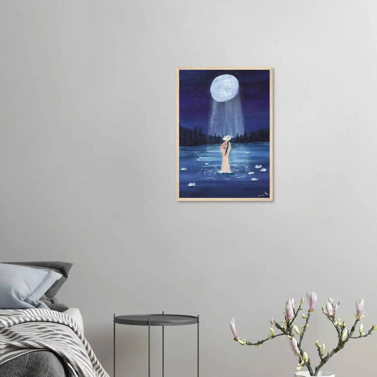 Lunar Grace - Fine Art Framed Poster