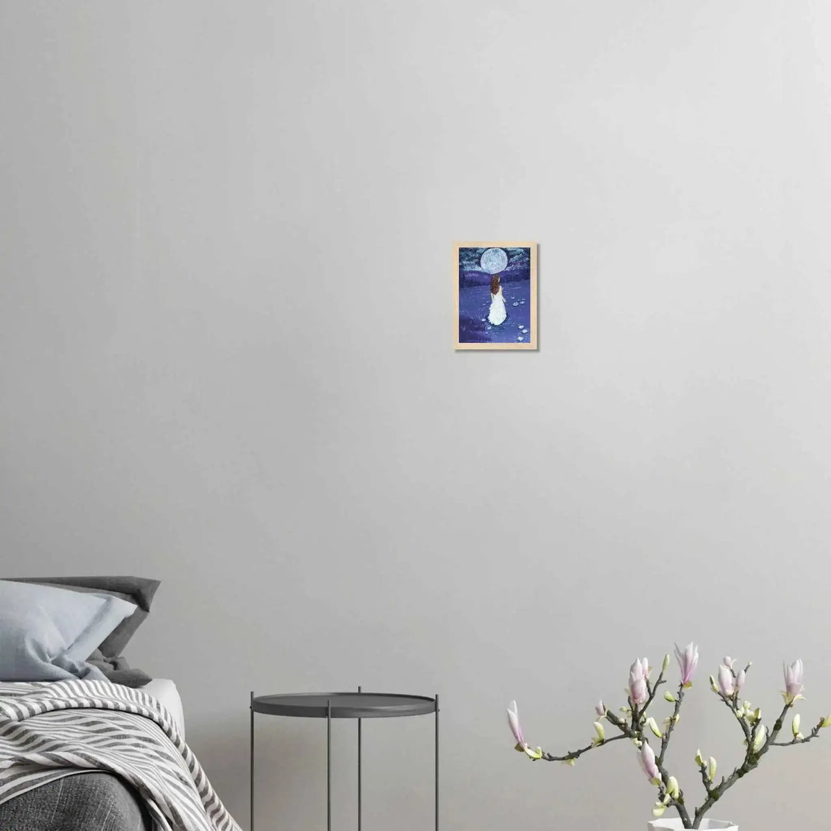 Lady of the Moon Fine Art Framed Poster