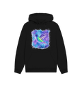 Black Printed Hoody Front