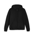 Black Zip hoody Front