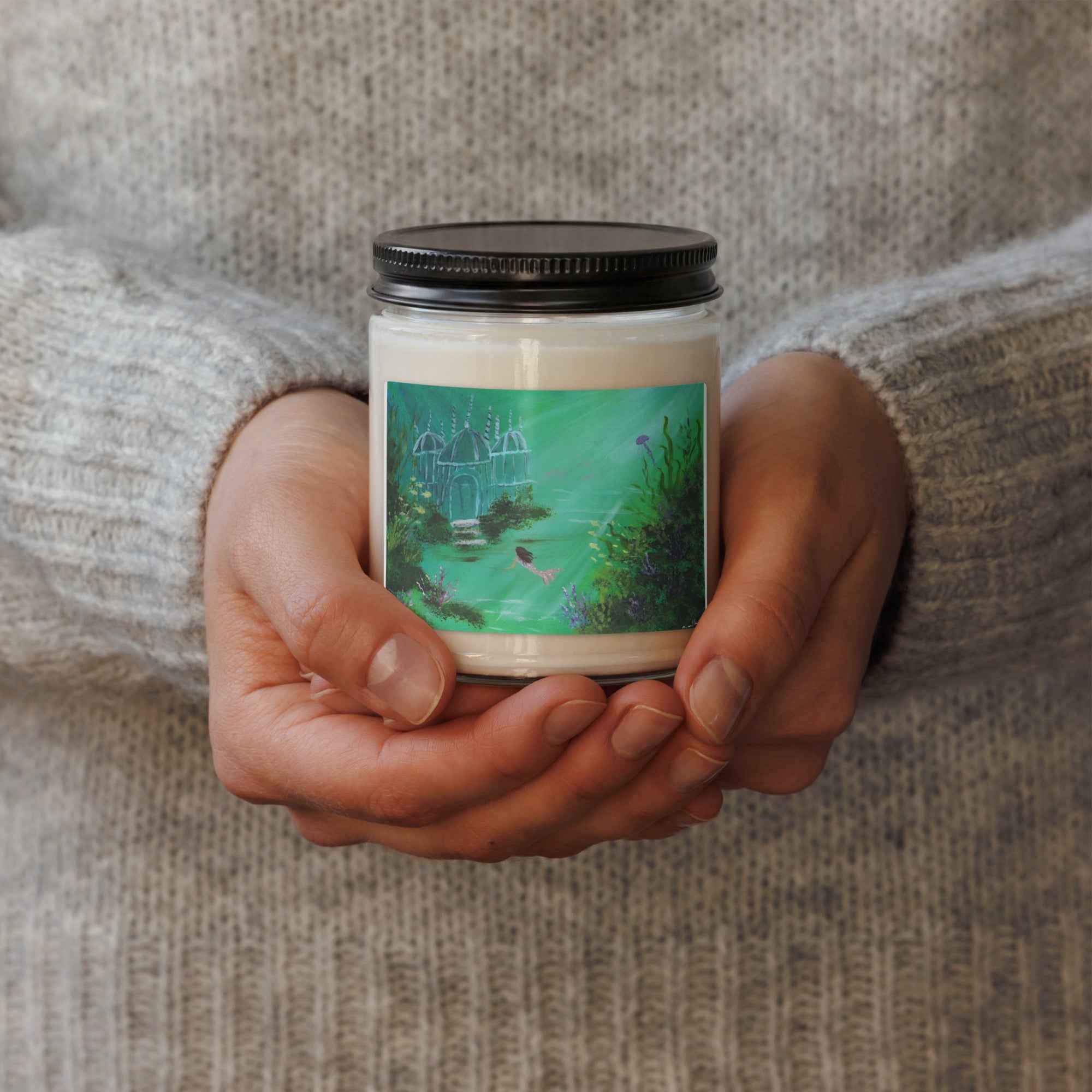 Mermaid Scented soy candle