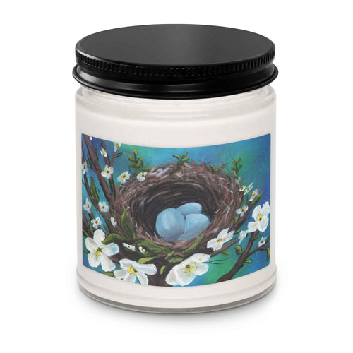 Blue Egg Nest Scented soy candle
