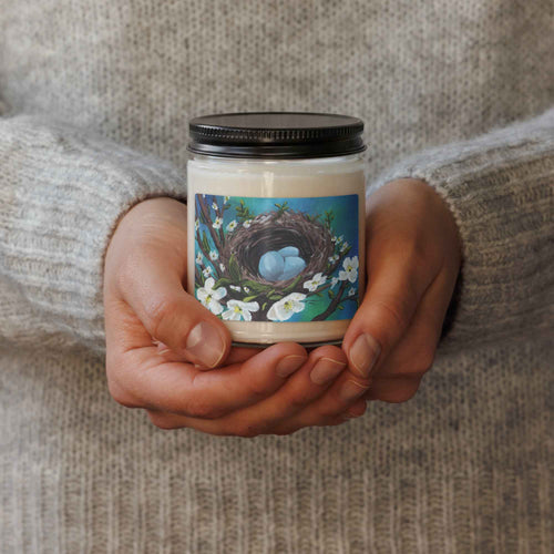 Blue Egg Nest Scented soy candle