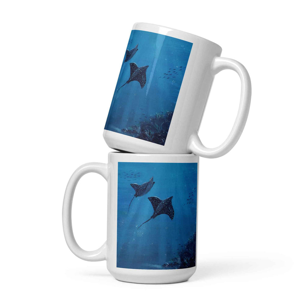 Manta Ballet White glossy mug